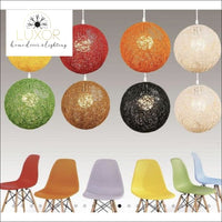 Pendant Lighting Rainbow Vintage Wicker Pendant Light - Luxor Home Decor & Lighting