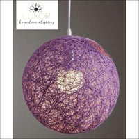 Pendant Lighting Rainbow Vintage Wicker Pendant Light - Luxor Home Decor & Lighting