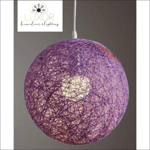 Pendant Lighting Rainbow Vintage Wicker Pendant Light - Luxor Home Decor & Lighting