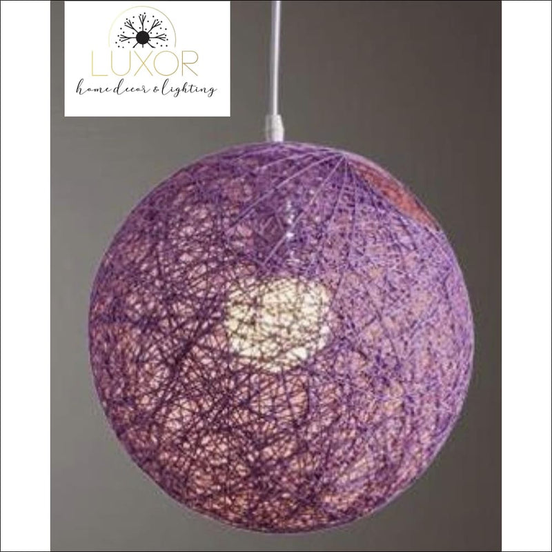 Pendant Lighting Rainbow Vintage Wicker Pendant Light - Luxor Home Decor & Lighting