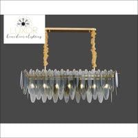 chandeliers Ravelle "Linear" Crystal Chandelier - Luxor Home Decor & Lighting