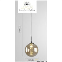 pendant lighting Raven Glass Pendant - Luxor Home Decor & Lighting
