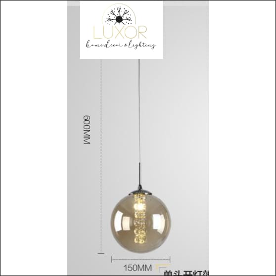 pendant lighting Raven Glass Pendant - Luxor Home Decor & Lighting