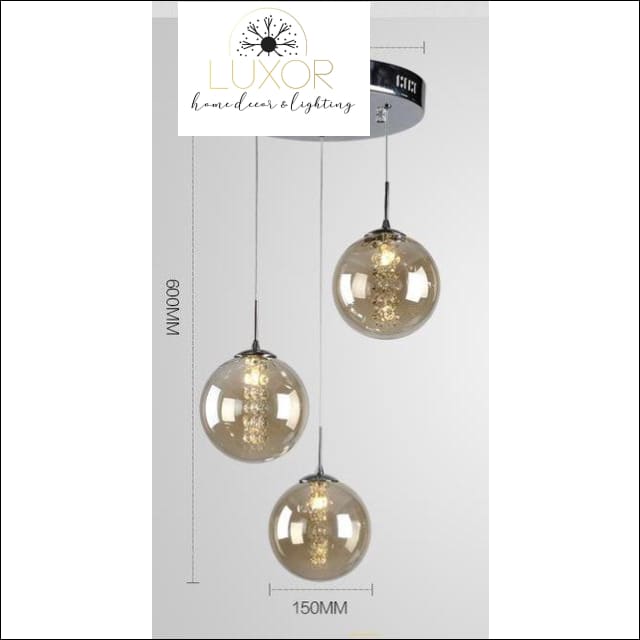 pendant lighting Raven Glass Pendant - Luxor Home Decor & Lighting