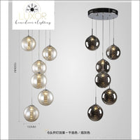 pendant lighting Raven Glass Pendant - Luxor Home Decor & Lighting