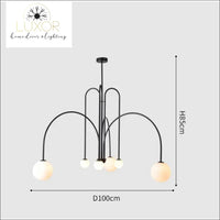 Red Art Decor Angler Lamp - chandeliers