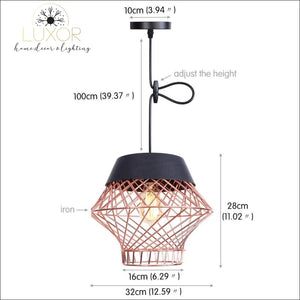 pendant lighting Retrinol Industrial Lamp - Luxor Home Decor & Lighting