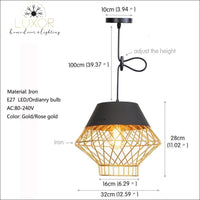 pendant lighting Retrinol Industrial Lamp - Luxor Home Decor & Lighting