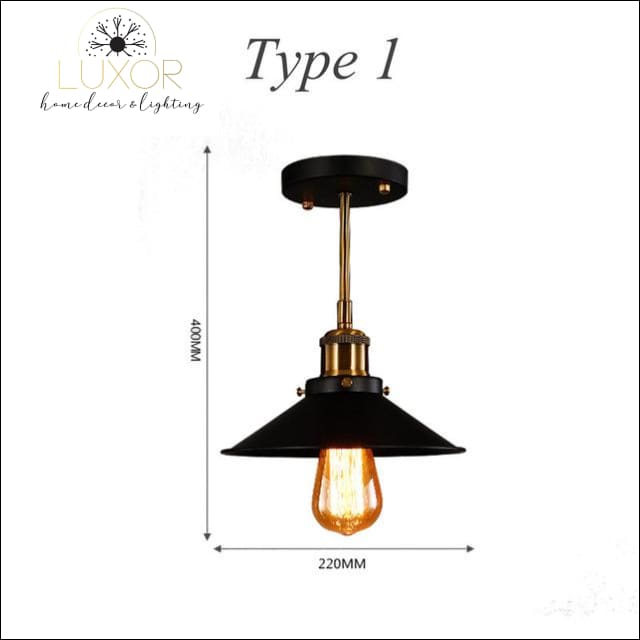 pendant lighting Retro Indoor Pendant Lights Loft Lamp - Luxor Home Decor & Lighting