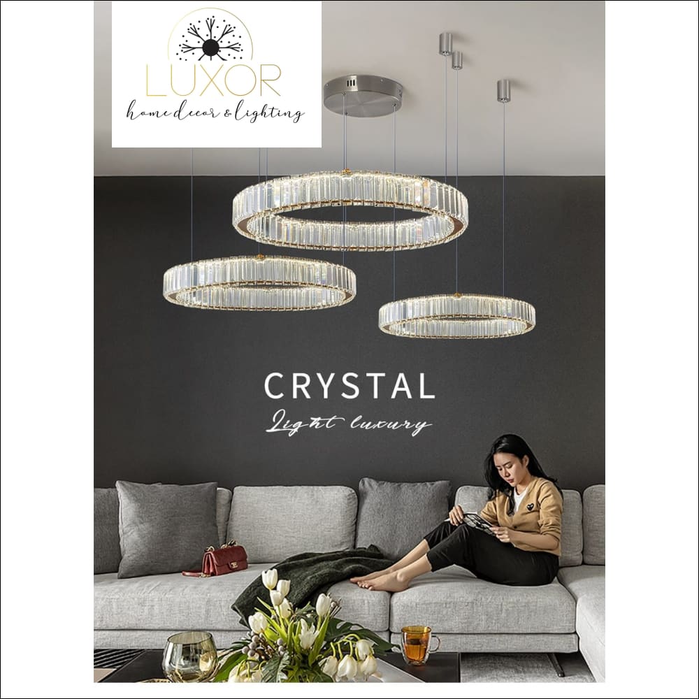 pendant lighting Roland Crystal Pendant - Luxor Home Decor & Lighting