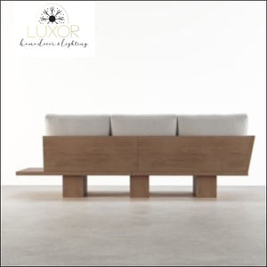 Romani 97 Walnut Linen Sofa - furniture