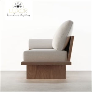 Romani 97 Walnut Linen Sofa - furniture