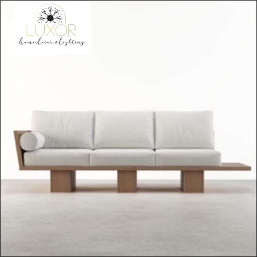 Romani 97 Walnut Linen Sofa - furniture