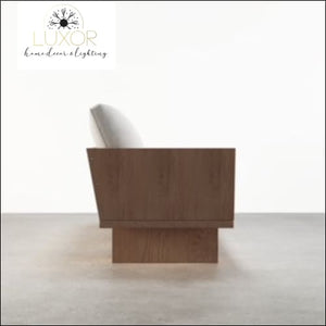 Romani 97 Walnut Linen Sofa - furniture