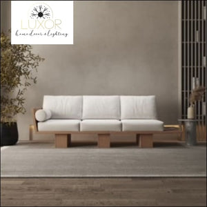 Romani 97 Walnut Linen Sofa - furniture