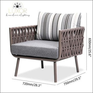 Rope Lux Modern Patio Set - Outdoor Seating