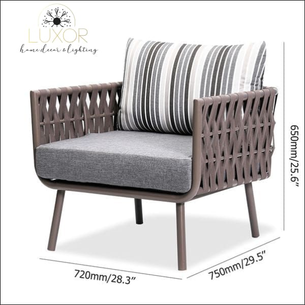 Rope Lux Modern Patio Set - Outdoor Seating