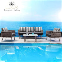 Rope Lux Modern Patio Set - Outdoor Seating
