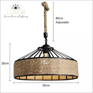 Chandeliers Rope Wicker Chandelier - Luxor Home Decor & Lighting