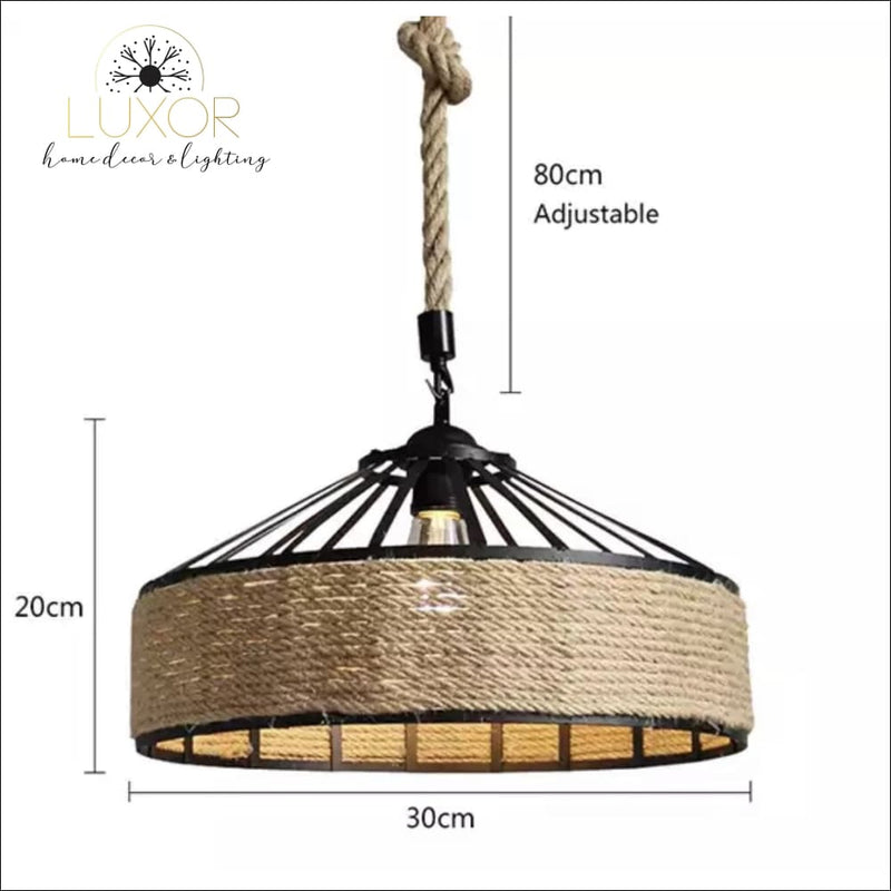 Chandeliers Rope Wicker Chandelier - Luxor Home Decor & Lighting