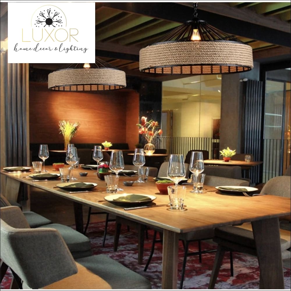 Chandeliers Rope Wicker Chandelier - Luxor Home Decor & Lighting