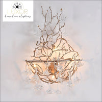 wall lighting Rose Crystal Drop Wall Sconce - Luxor Home Decor & Lighting