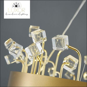 chandeliers Royalton Rectangle Modern Color Crystal Chandelier - Luxor Home Decor & Lighting