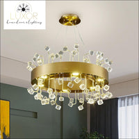 chandelier Royalton Round Color Crystal Chandelier - Luxor Home Decor & Lighting