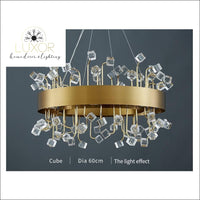 chandelier Royalton Round Color Crystal Chandelier - Luxor Home Decor & Lighting