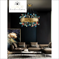 chandelier Royalton Round Color Crystal Chandelier - Luxor Home Decor & Lighting