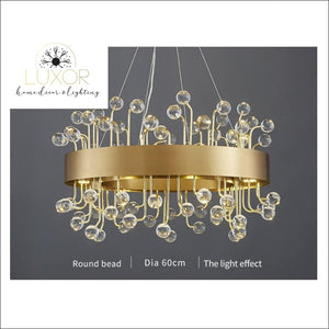 chandelier Royalton Round Color Crystal Chandelier - Luxor Home Decor & Lighting