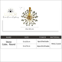 pendant lighting Royalton Round Sparkle Pendant - Luxor Home Decor & Lighting