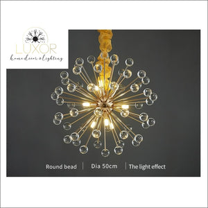 pendant lighting Royalton Round Sparkle Pendant - Luxor Home Decor & Lighting