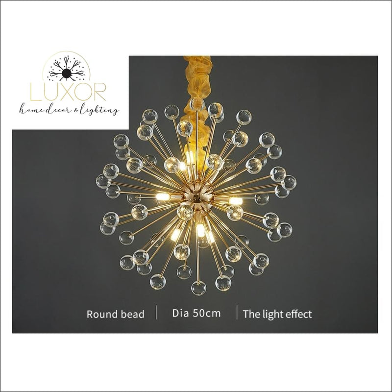 pendant lighting Royalton Round Sparkle Pendant - Luxor Home Decor & Lighting