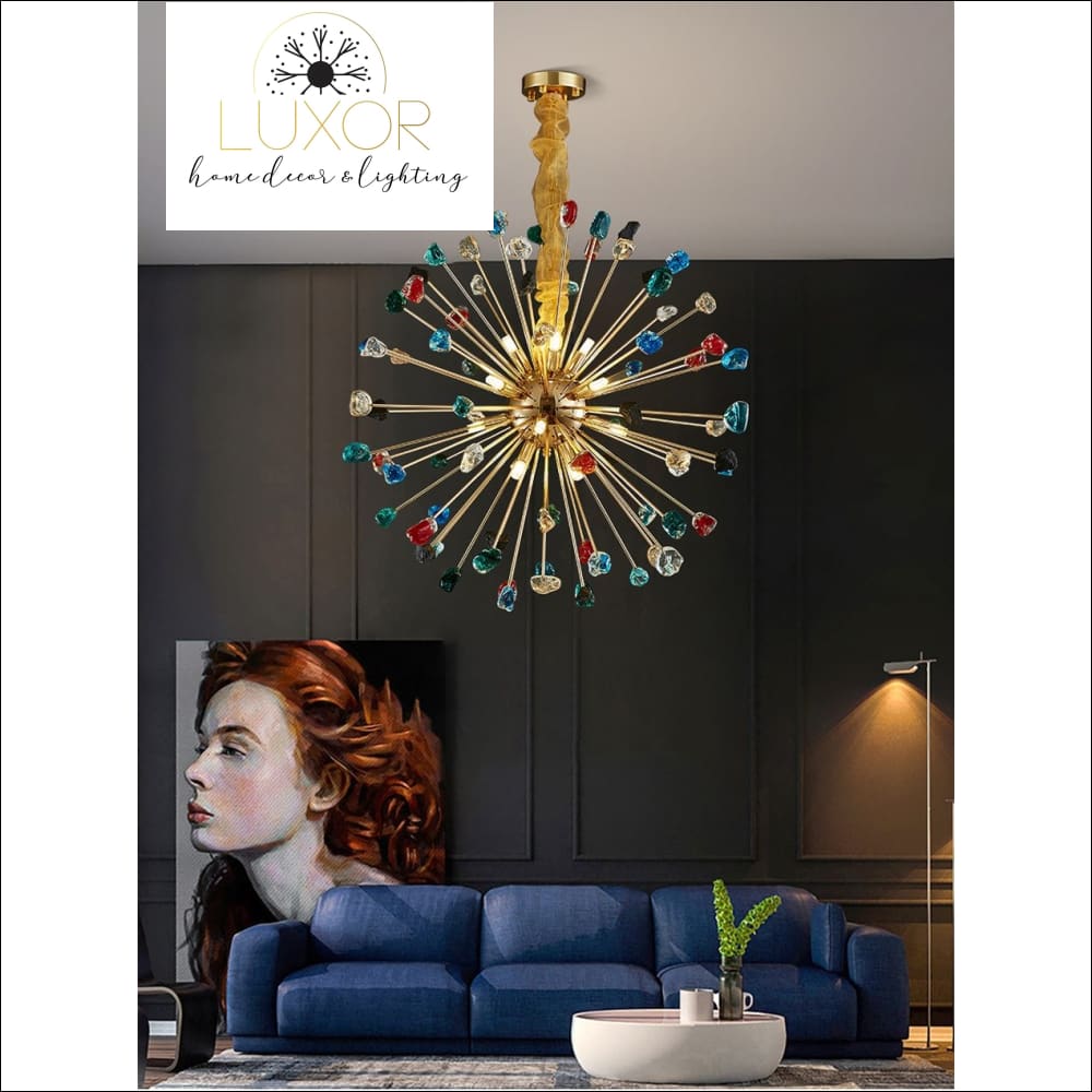 pendant lighting Royalton Round Sparkle Pendant - Luxor Home Decor & Lighting