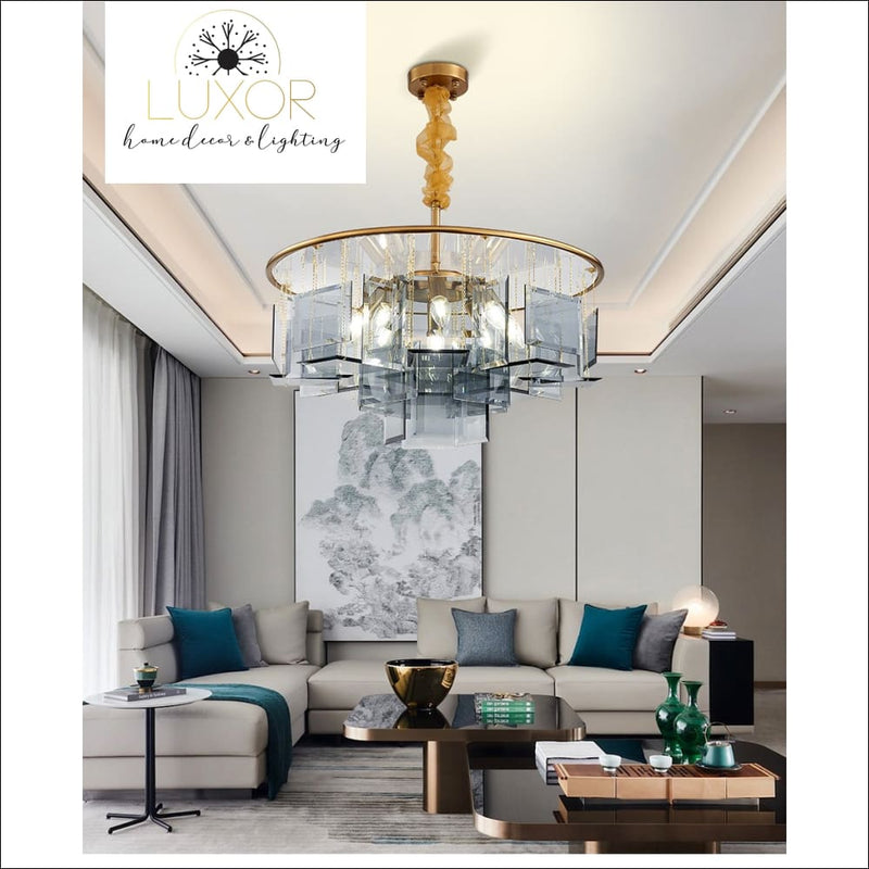 chandeliers Rozu Luxury Crystal Chandelier - Luxor Home Decor & Lighting