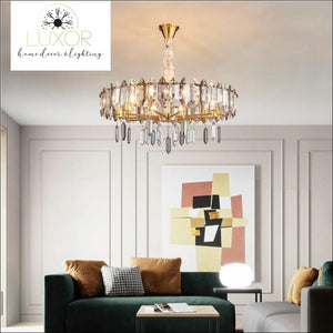 chandeliers Rue Villa Crystal Chandelier - Luxor Home Decor & Lighting