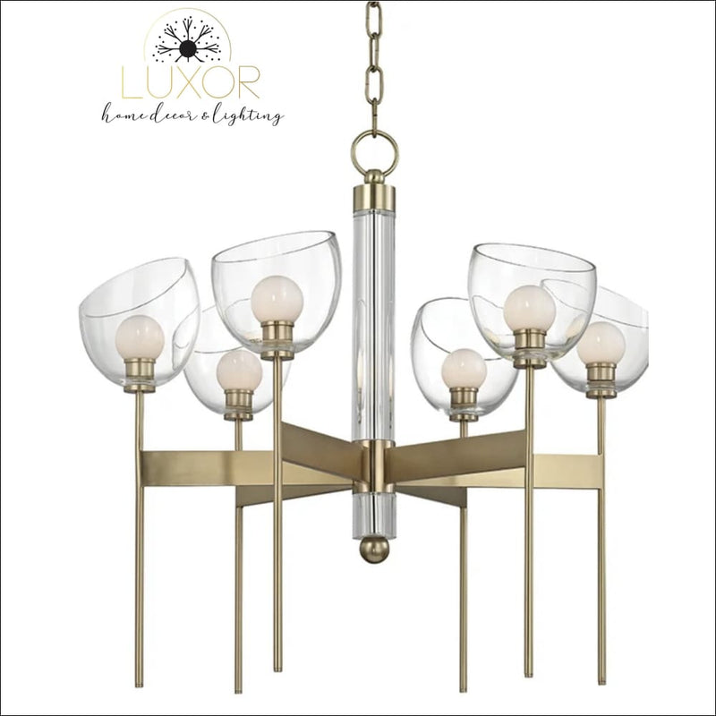 chandeliers Salem 6 - Light Shaded Wagon Wheel Chandelier - Luxor Home Decor & Lighting