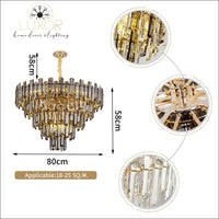 chandeliers Salerma Crystal Chandelier - Luxor Home Decor & Lighting