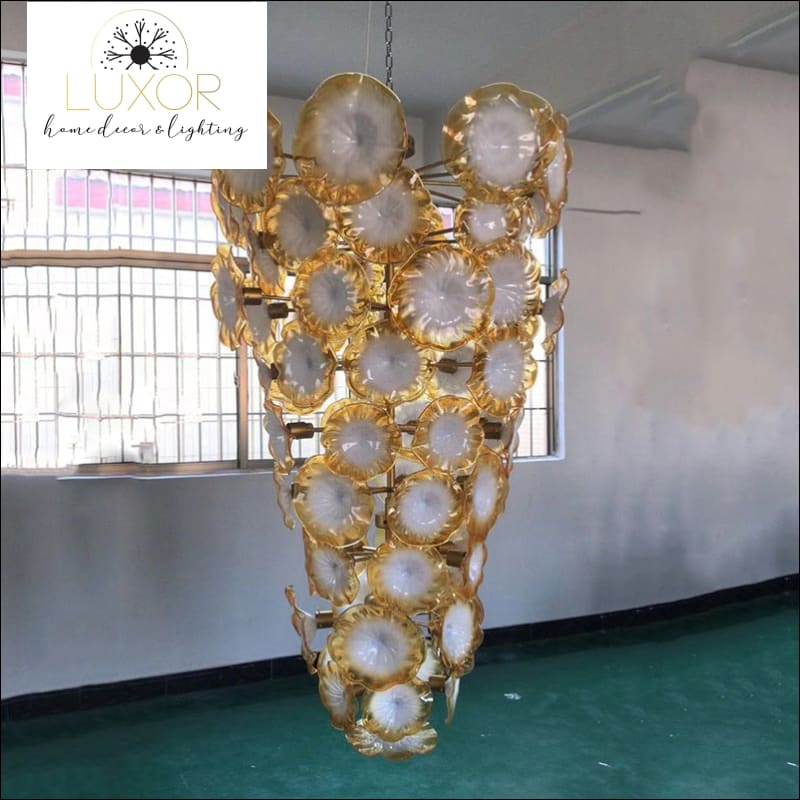 Scally Gold Murano Chandelier - chandelier