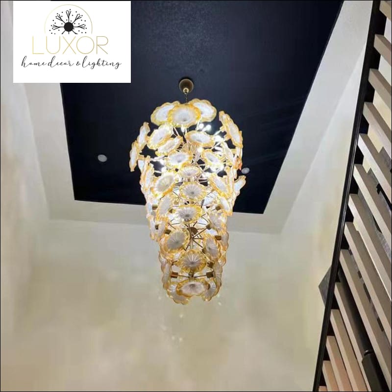 Scally Gold Murano Chandelier - chandelier