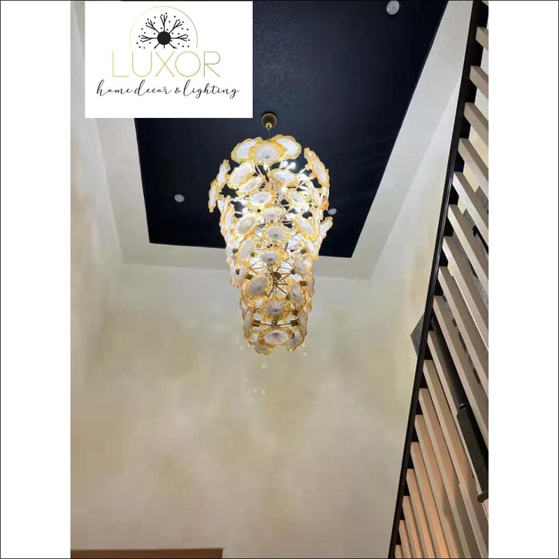 Scally Gold Murano Chandelier - chandelier