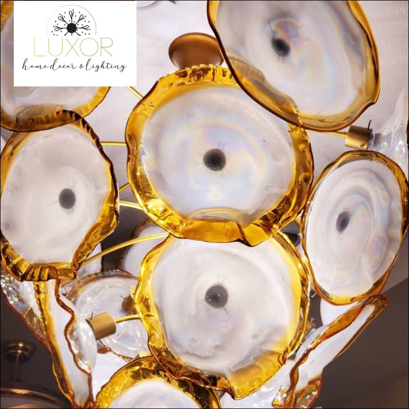 Scally Gold Murano Chandelier - chandelier