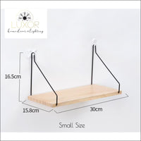 wall decor Scandinavian Metal Wooden Shelf - Luxor Home Decor & Lighting