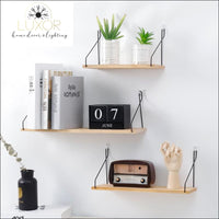 wall decor Scandinavian Metal Wooden Shelf - Luxor Home Decor & Lighting