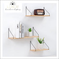 wall decor Scandinavian Metal Wooden Shelf - Luxor Home Decor & Lighting