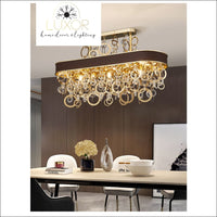 chandeliers Scarlet Rectangle Crystal Chandelier - Luxor Home Decor & Lighting