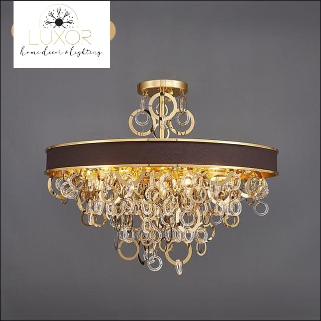 chandeliers Scarlet Round Crystal Chandelier - Luxor Home Decor & Lighting