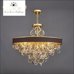 chandeliers Scarlet Round Crystal Chandelier - Luxor Home Decor & Lighting