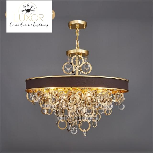 chandeliers Scarlet Round Crystal Chandelier - Luxor Home Decor & Lighting